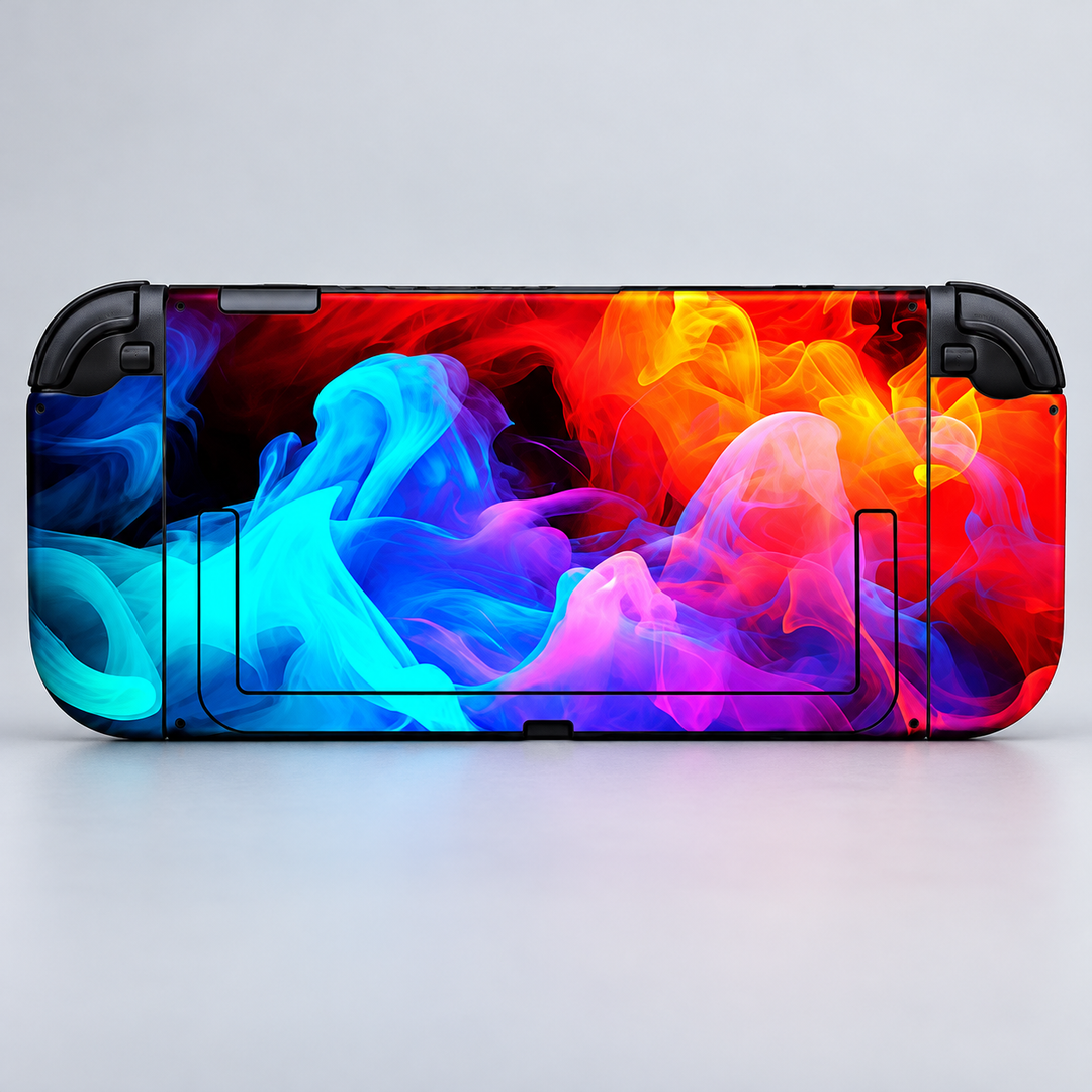 Color Smoke Skin for Nintendo Switch 2 — back view mockup