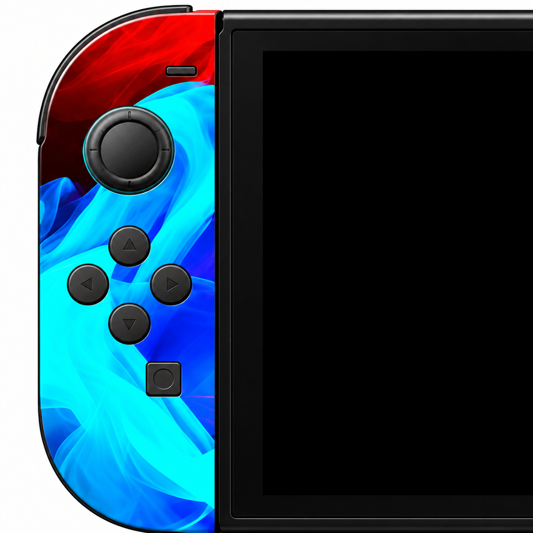 Color Smoke Skin for Nintendo Switch 2 — close-up design detail mockup