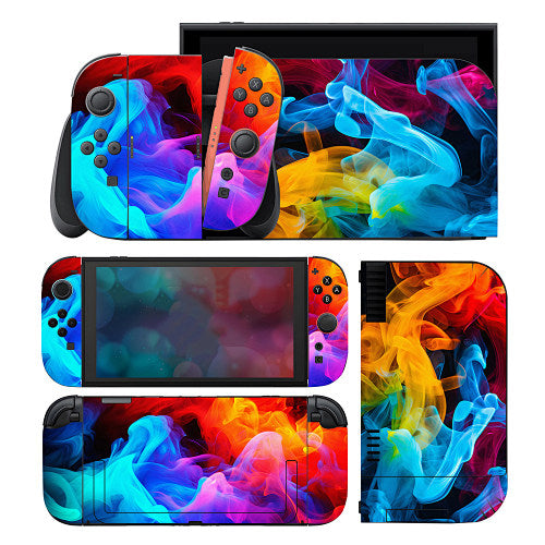 Color Smoke Skin for Nintendo Switch 2 — front and back design views