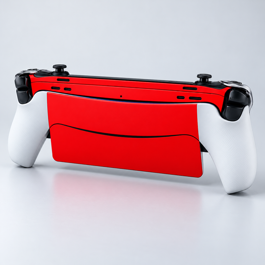 Crimson Red Skin for PlayStation Portal — back mockup; skin only