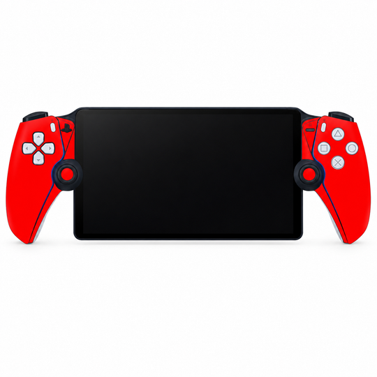 Crimson Red Skin for PlayStation Portal — front mockup; skin only