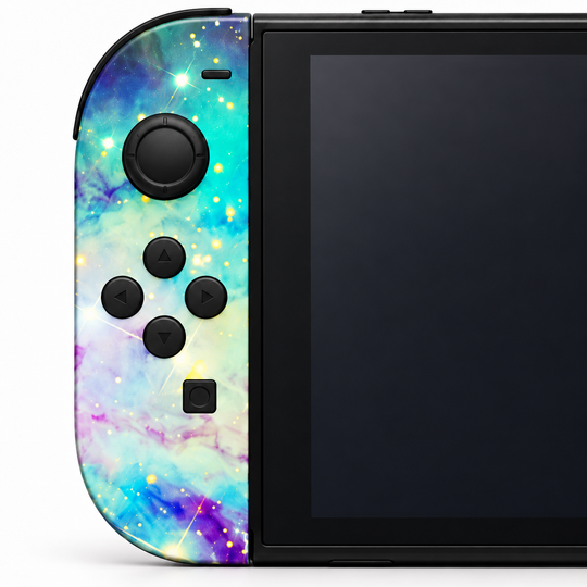 Galaxy Colors Skin for Nintendo Switch 2 — close-up design detail mockup