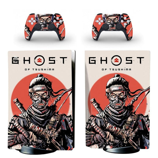 GHOST OF TSUSHIMA - PLAYSTATION 5 DISK & PS5 DIGITAL PROTECTOR SKIN