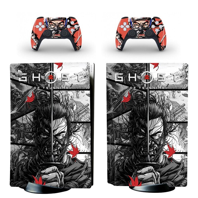 GHOST OF TSUSHIMA - PLAYSTATION 5 DISK & PS5 DIGITAL PROTECTOR SKIN