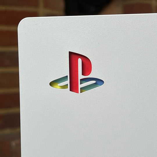10/PCS RETRO PS LOGO PS5 PLAYSTATION 5 CONSOLE VINYL STICKER DECAL SKIN UNDERLAY