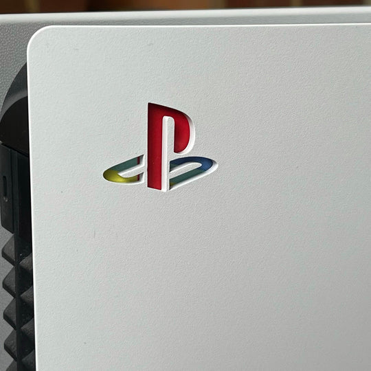 10/PCS RETRO PS LOGO PS5 PLAYSTATION 5 CONSOLE VINYL STICKER DECAL SKIN UNDERLAY