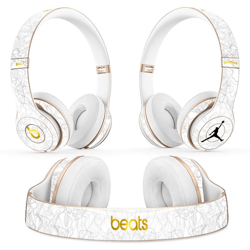 WHITE JORDAN - BEATS HEADPHONES WIRELESS SOLO PROTECTOR SKIN - best-skins