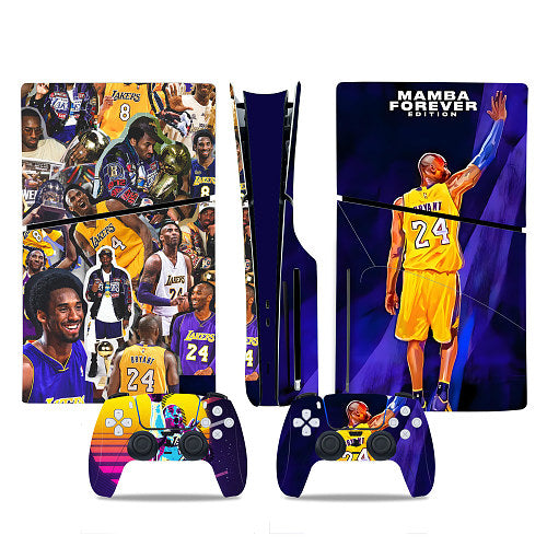 Kobe Bryant Mamba Forever Skin for PS5 Slim Disc Edition — supplier artwork and coverage reference