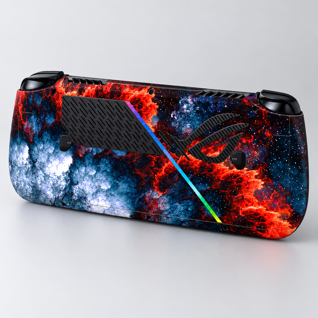 Lava Ice Skin for ASUS ROG Ally X — back mockup; skin only