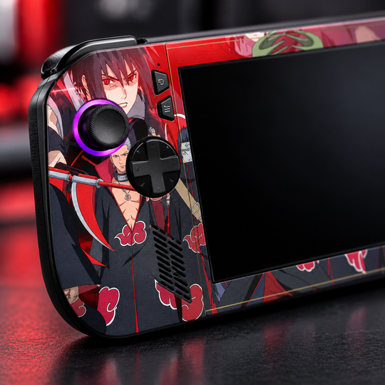 Naruto Akatsuki Squad Skin for ASUS ROG Ally X — detail mockup; skin only