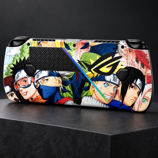 Naruto Team Seven Skin for ASUS ROG Ally X — back mockup; skin only