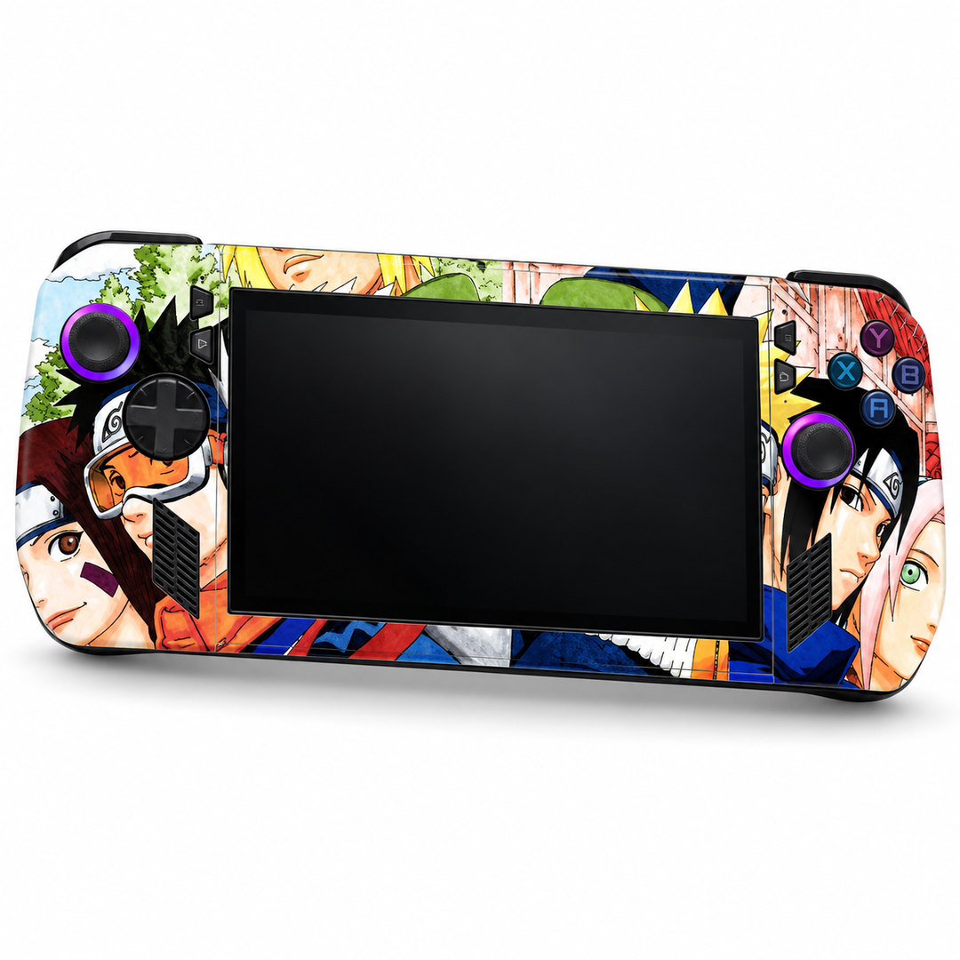 Naruto Team Seven Skin for ASUS ROG Ally X — front mockup; skin only