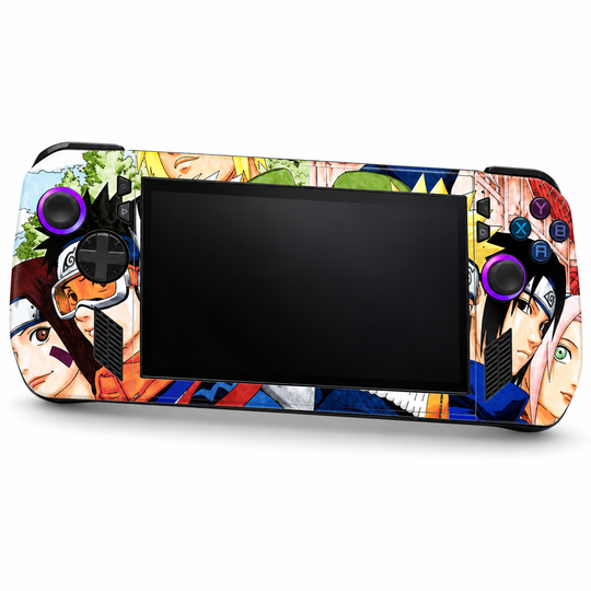 Naruto Team Seven Skin for ASUS ROG Ally X — front mockup; skin only