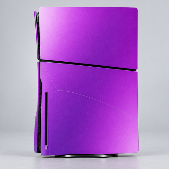 Purple Gradient Skin for PS5 Slim Disc Edition — back mockup