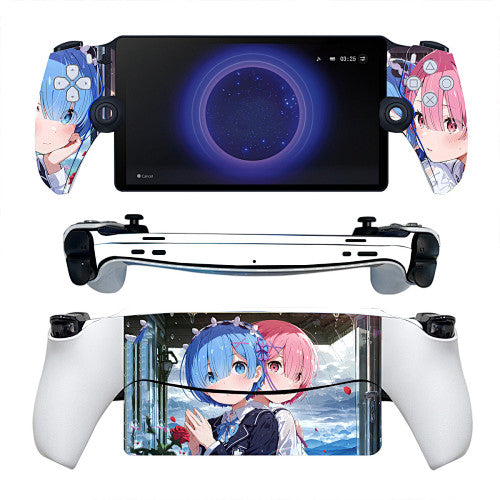 Re Zero Rem and Ram Skin for PlayStation Portal — supplier design and coverage reference
