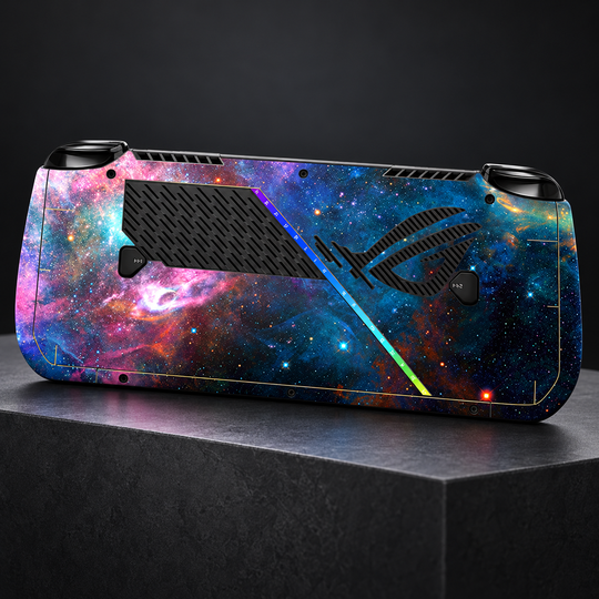 Rose Nebula Skin for ASUS ROG Ally X — back mockup; skin only