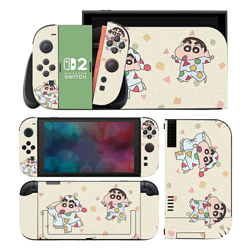 Shin-chan Playtime Skin for Nintendo Switch 2 — supplier design and coverage reference