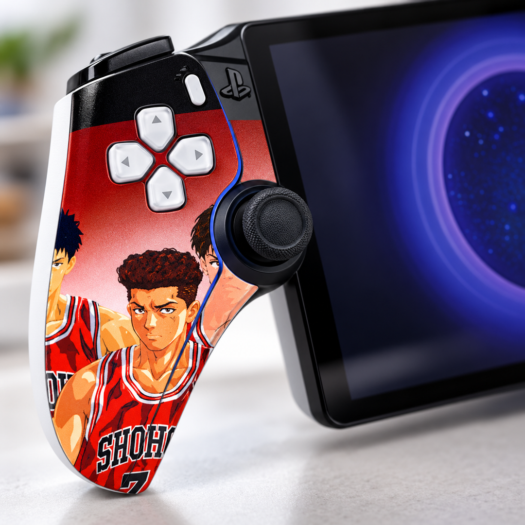 Slam Dunk Shohoku Skin for PlayStation Portal — detail mockup; skin only