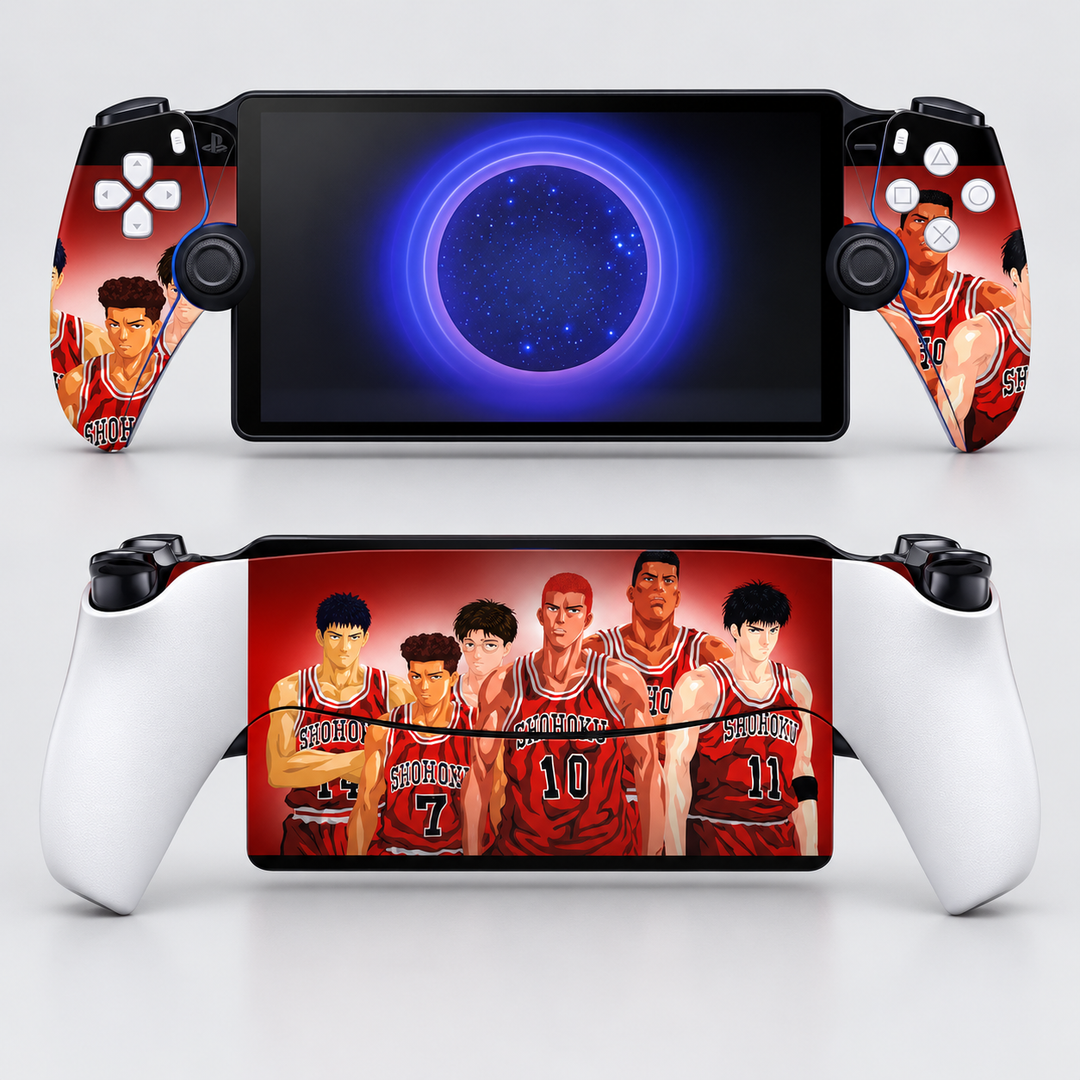 Slam Dunk Shohoku Skin for PlayStation Portal — hero mockup; skin only