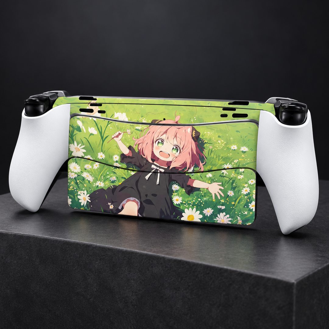Spy x Family Anya Meadow Skin for PlayStation Portal — back mockup; skin only