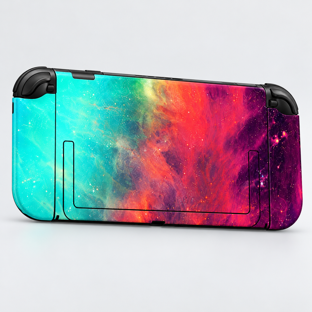 Sunset Nebula Skin for Nintendo Switch 2 — back mockup; skin only