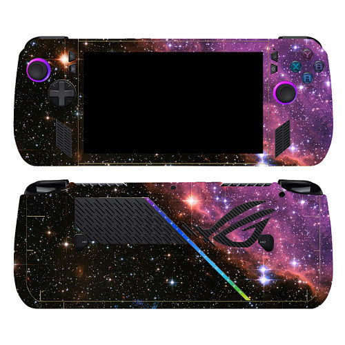 Violet Cosmic Stars Skin for ASUS ROG Ally X — supplier design and coverage reference